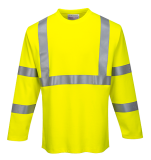 FR96_Portwest Modaflame Knit FR Hi-Vis hosszú ujjú pólóing