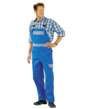 RS_52300/xx_MAJOR munkavédelmi mellesnadrág, kertésznadrág, búzakék/szürke 