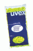 Uvex x-fit, lime színű,  200 pár ömlesztve, utántöltő, adagolóhoz (SNR 37dB) U2112.003-as