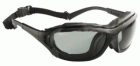 Lux optical Madlux 2/1 munkavédelmi védőszemüveg, mobil belső szivacsbélés és szárösszekötő gumipántok, karc+páramentes szürke lencse 60973-os