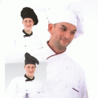 Coverguard Gasztro munkaruha, szakácssapka (séfsapka) bőségráncokkal, fehér, fekete és kockás színben, univerzális méretben. 45990-92