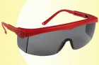 Lux Optical Pivolux állítható szárú munkavédelmi védőszemüveg, füstszínű lencsével, oldalvédővel 60321-es