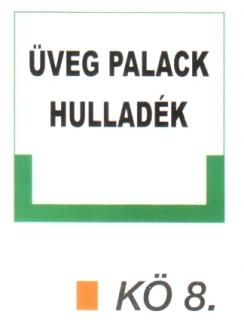 Üveg palack hulladék kö 8.