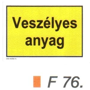 Veszélyes anyag F76