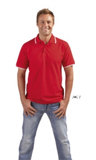 SOL'S PRACTICE (SO11365) rövid ujjú férfi galléros póló, fésült pamut oldalvarrott, 100% Pamut