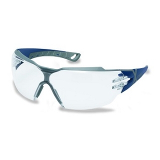 9198257, uvex pheos cx2 szemüveg, kék/szürke szárú víztiszta lencsével (9198257)