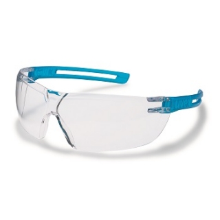 Uvex x-fit védőszemüveg, kék szárú, víztiszta lencsével (9199265)
