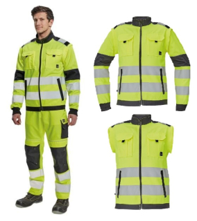    MAX VIVO HV férfi HI-VIS dzseki/mellény - sárga/narancs