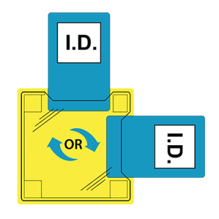 ID20-s Portwest, Dupla azonosítókártya tartó - varrható